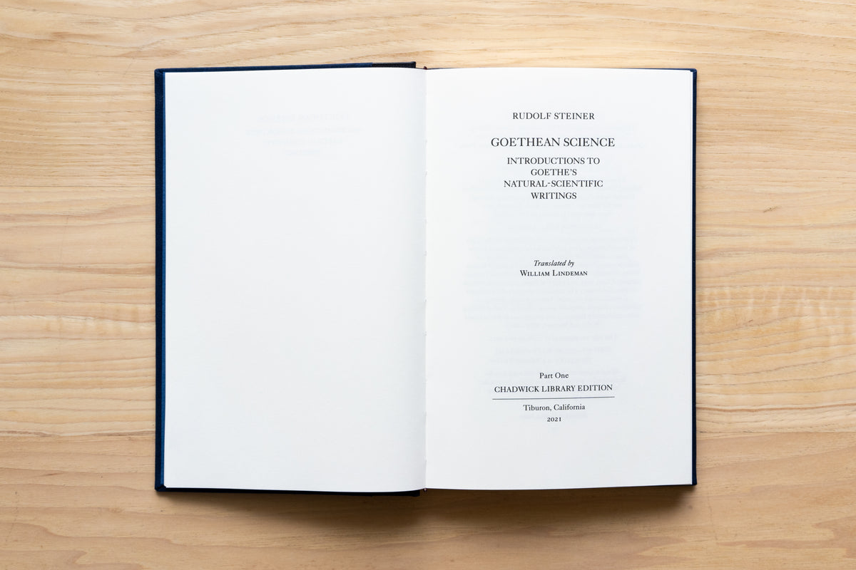 Goethean Science - Part I, II, III – Chadwick Library Press